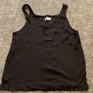 Madewell black crop top-L